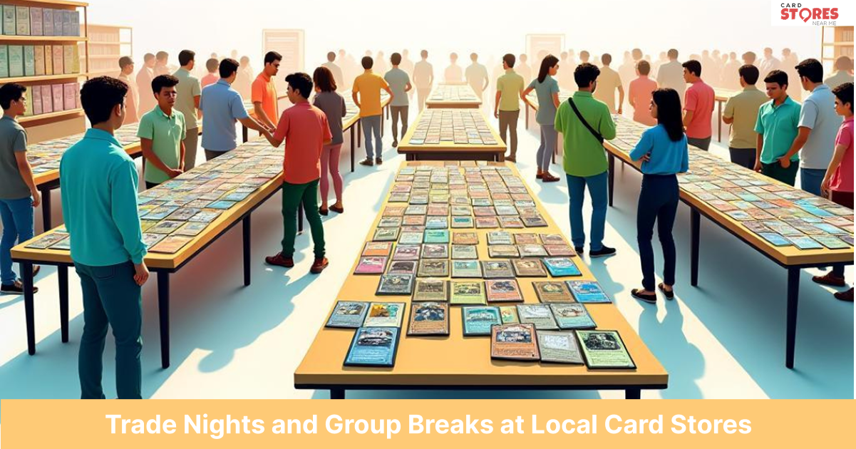 Trade Nights and Group Breaks at Local Card Stores