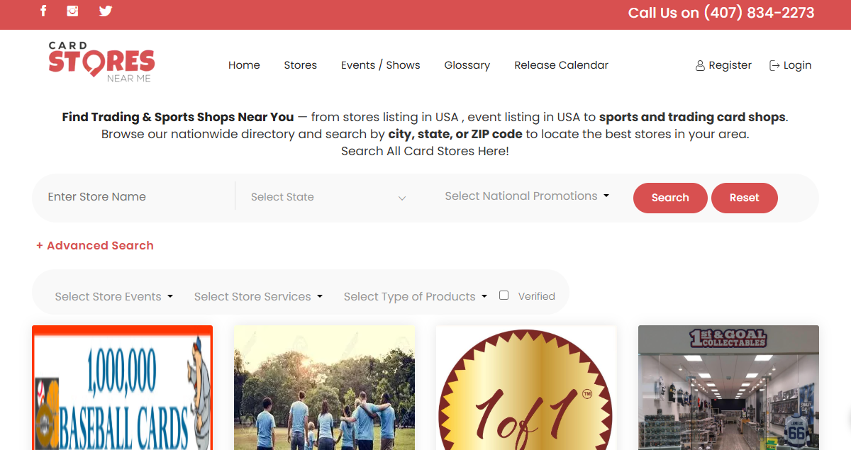 How to Search and Manage Card Stores on CardStoresNearMe.com
